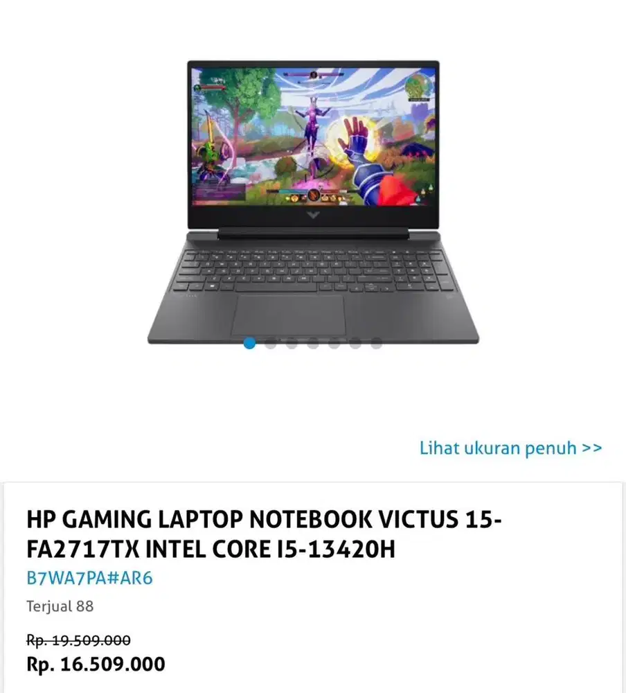 Laptop baru dijual