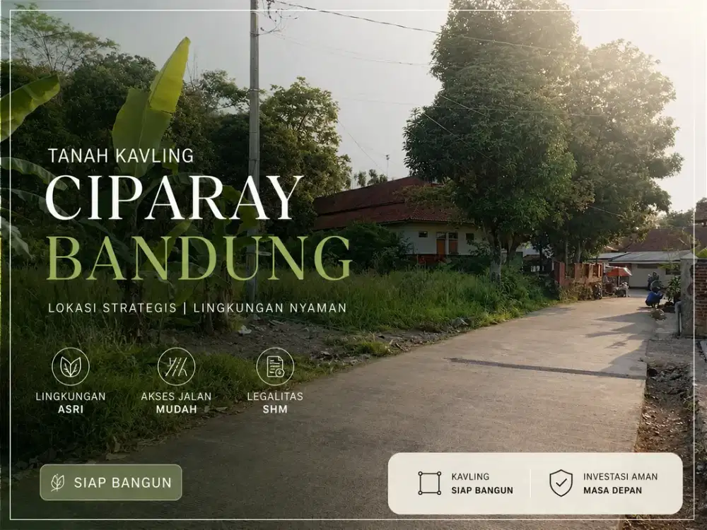 KAVLING CIPARAY SHM — CUMA 300 JT!