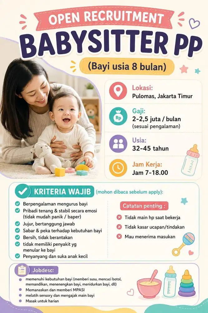 babysitter pulang pergi