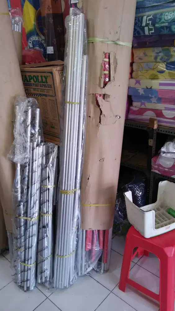 jemuran 2m silver lipat