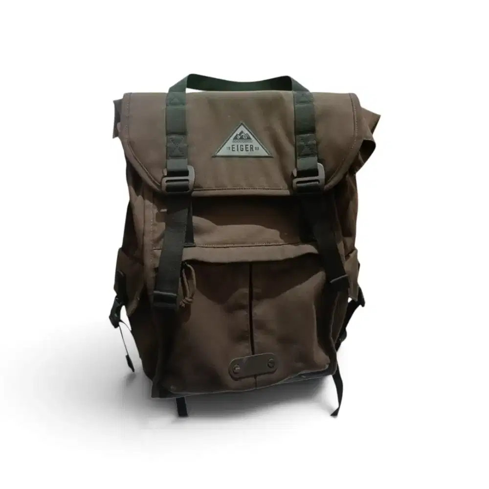 Tas Ransel Eiger backpacker 1989 Original /Preloved - Brown Cokelat