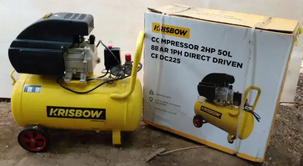 Kompresor Krisbow compressor 2HP 50L mulus