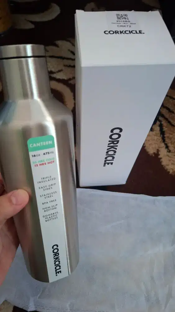 WTS Corkcicle Canteen 16oz Silver