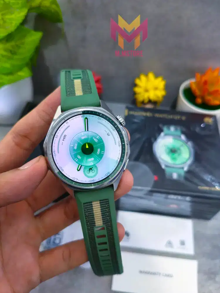 Huawei Watch GT 6 46mm Green Mulus Garansi Fullset Original smartwatch