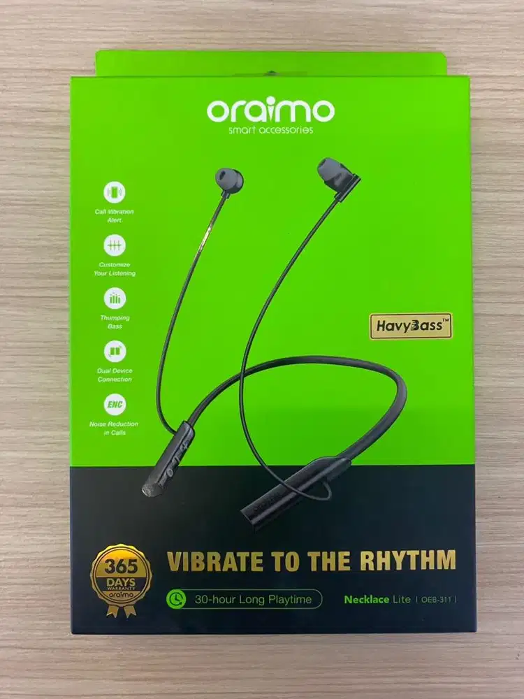 HF TWS Oraimo Necklace Lite (OEB-311) Black