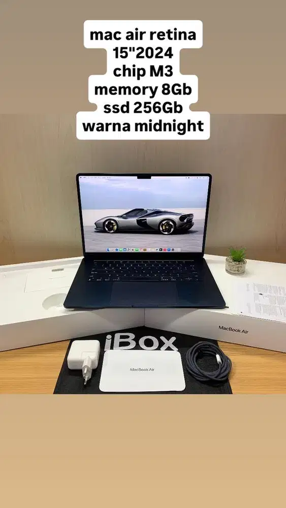 Macbook Air retina 15inc 2024 Chip M3 | RAM 8GB | SSD 256GB
