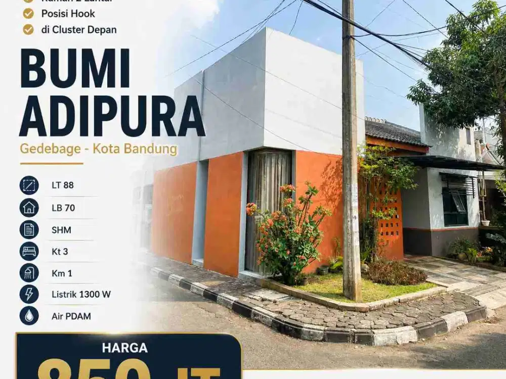 Dijual cepat rumah di Bumi Adipura, Kota Bandung