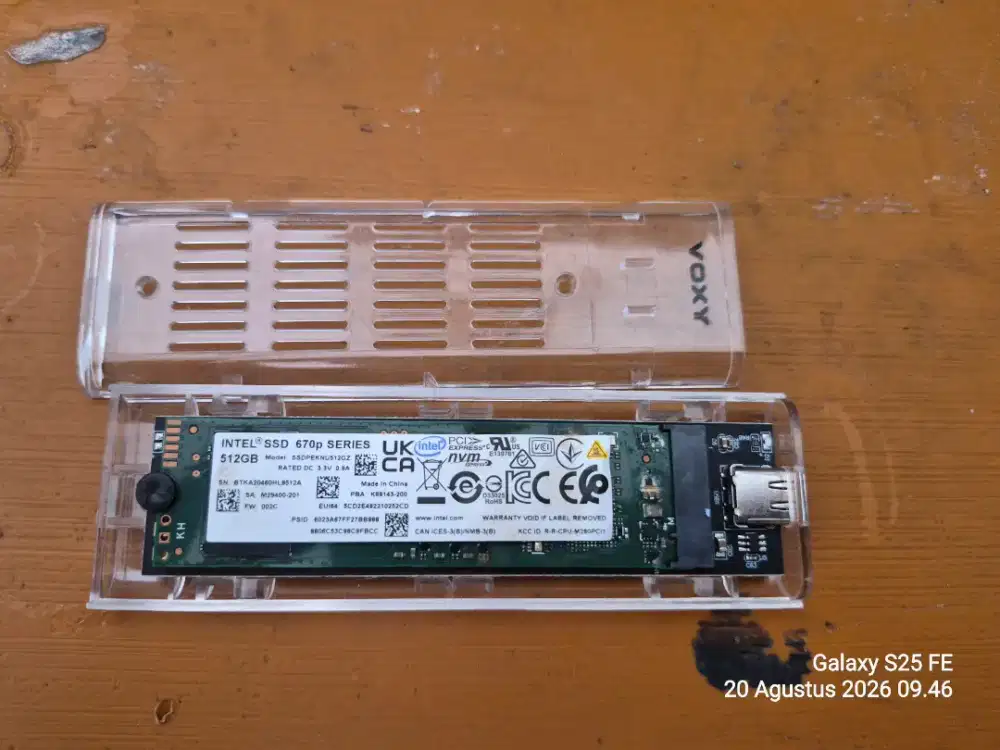 Ssd nvme intel 512gb