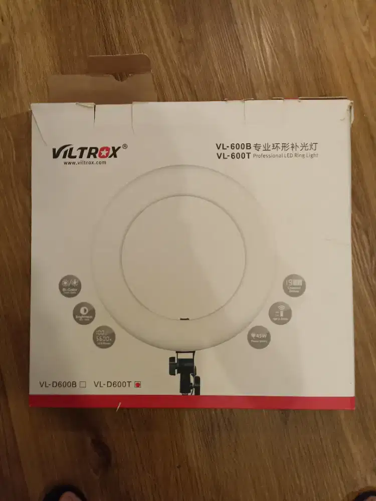 Viltrox 600B / VL-600B LED Ring Light Ringlite [5600K]