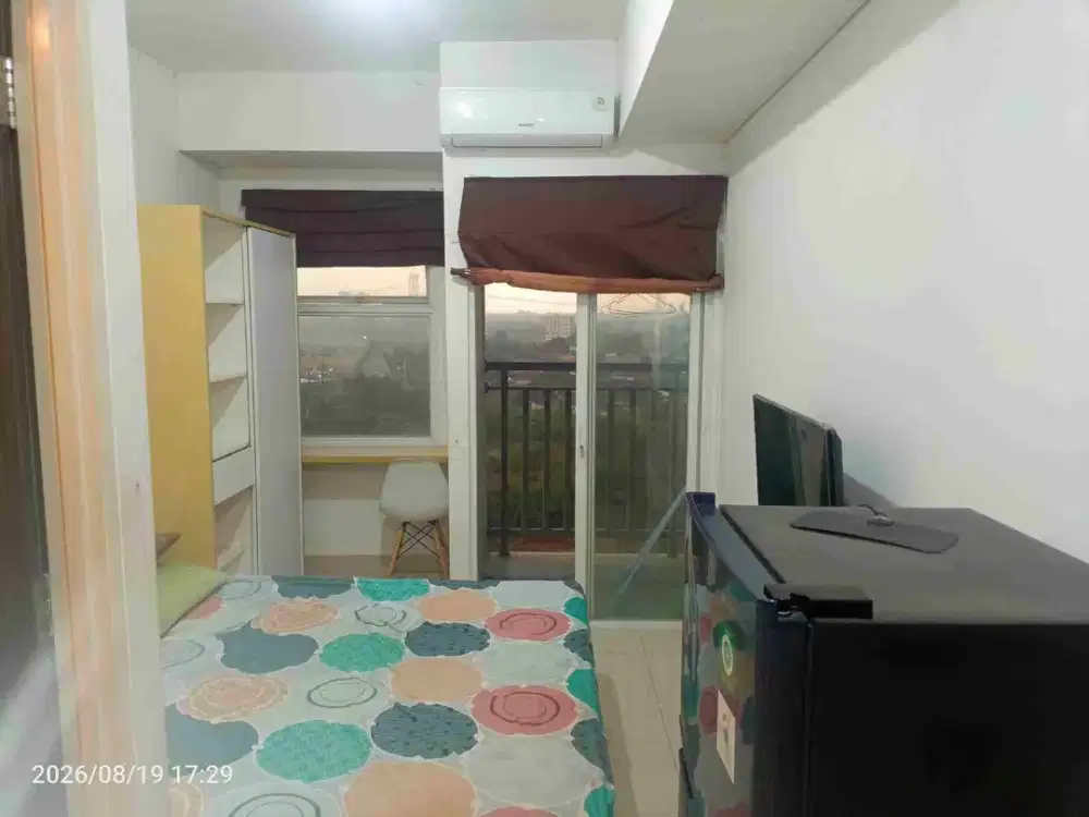 disewakan studio full furnish apartemen serpong garden