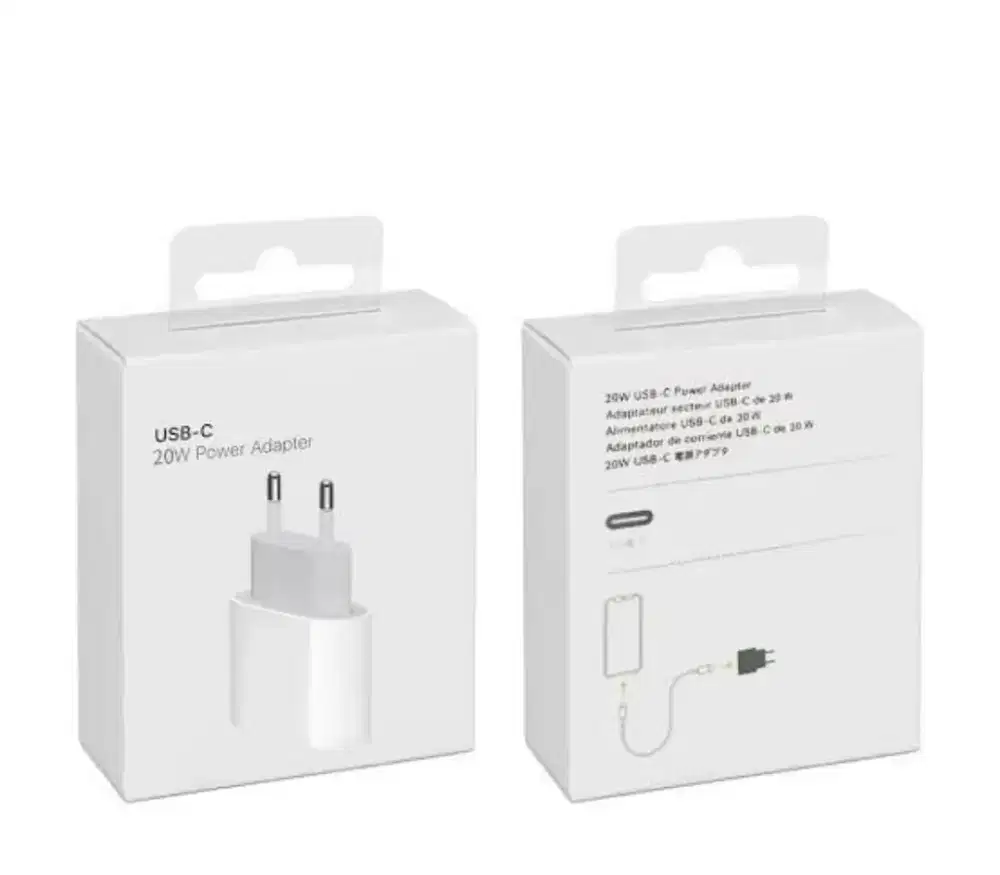 Charger Iphone Original 20W & Kabel Data Bergaransi