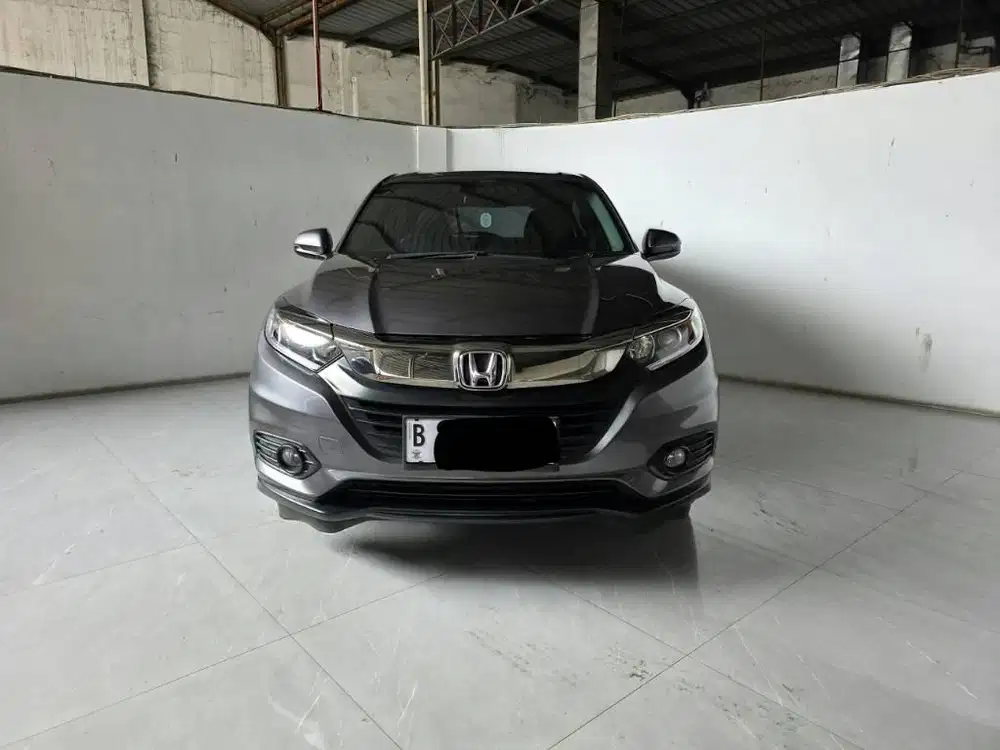 Low km 42rban Honda HRV E AT ( Matic ) 2019 Abu2 Tua  plat genap Mulus