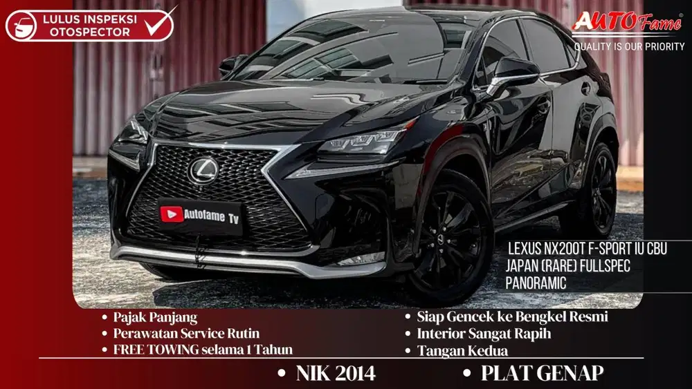 Lexus NX200t F-Sport IU CBU Japan (RARE) Fullspec Panoramic NIK 2014 B