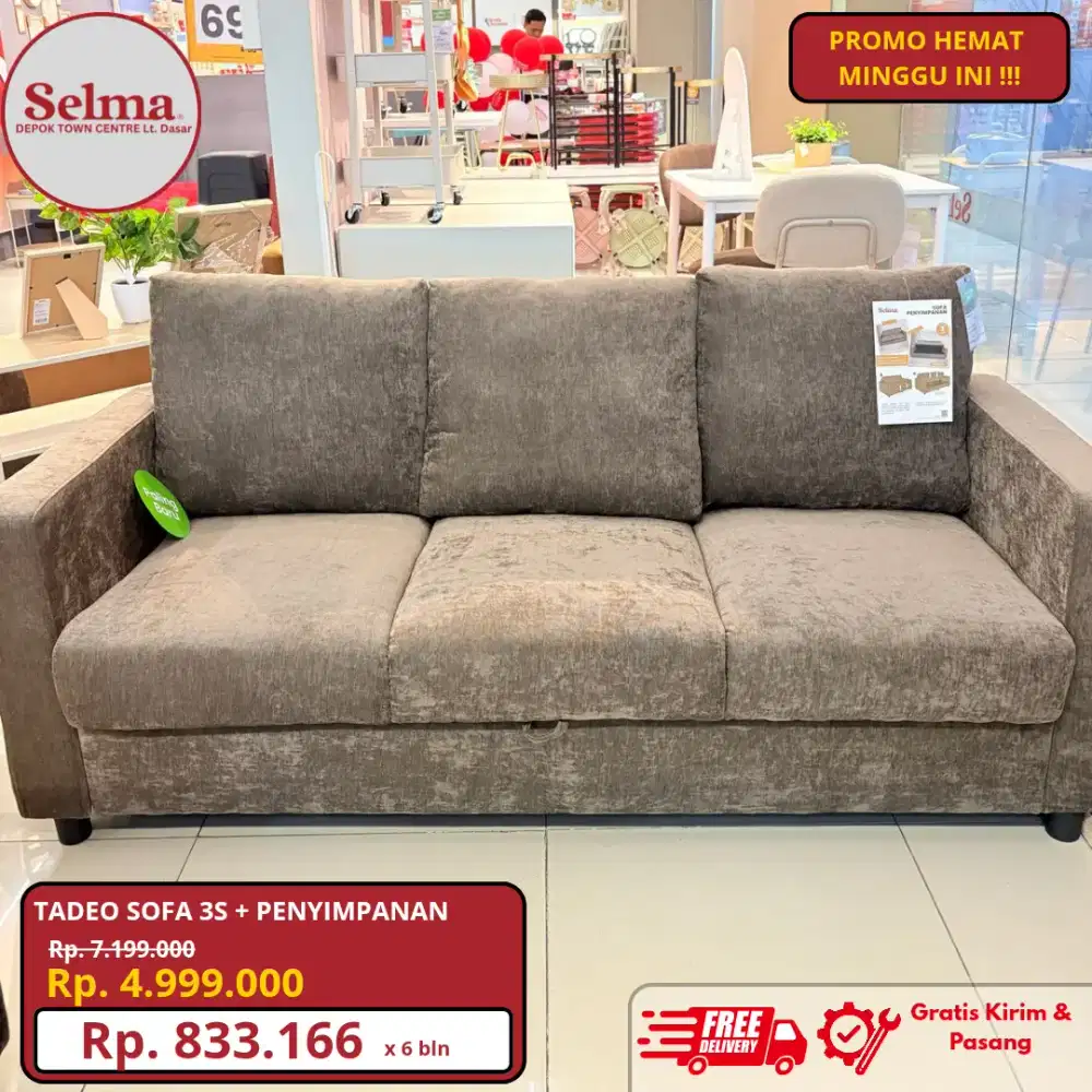 Sofa Penyimpanan 3S Bisa Cicilan