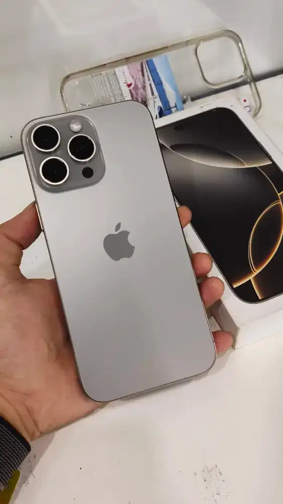 iPhone 16 promax 256gb natural titanium resmi beacukai. Fullset ori