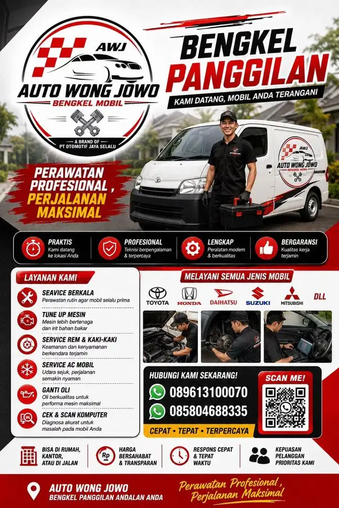 Servis mobil panggilan area sidoarjo dan sekitarnya