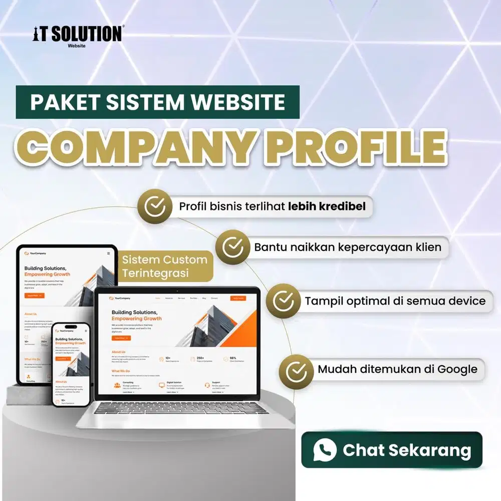 Pembuatan Website Company Profile Perusahaan Profesional dan Modern
