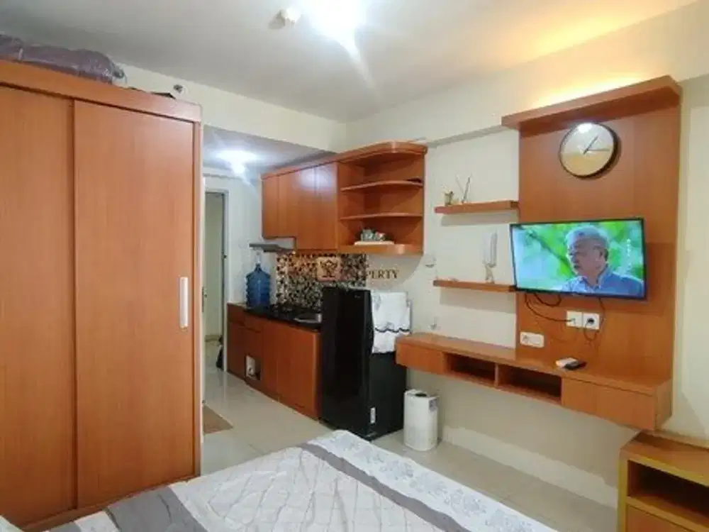 Dijual Studio Green Bay Pluit Greenbay 21m² Full Furnished, Tower Depan Akses Langsung Baywalk Mall
