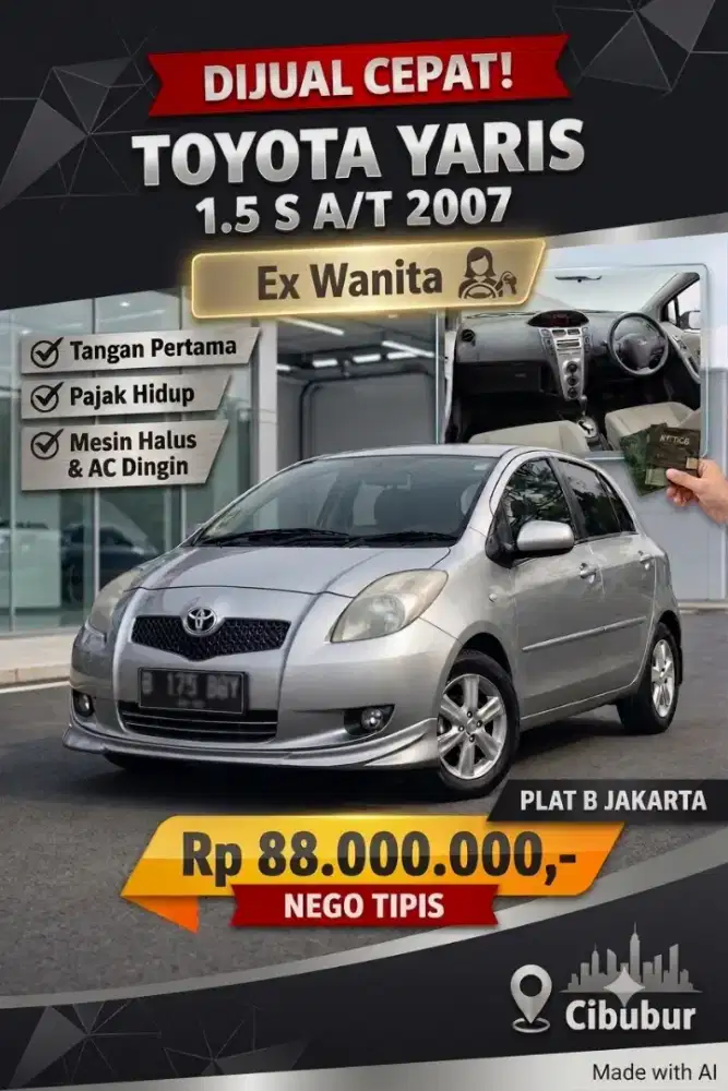 Toyota Yaris 2007 Bensin