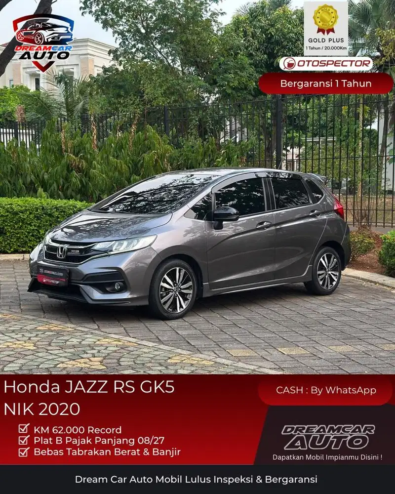 [ KM 62rb ] Honda Jazz RS GK5 AT 2020 Non E