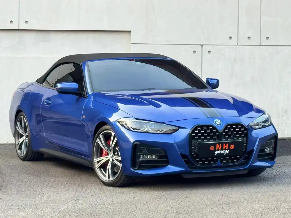 KM 2rb.. BMW 430i Cabriolet 2.0 Blue on Black 2022.. eNHa garage SMG..