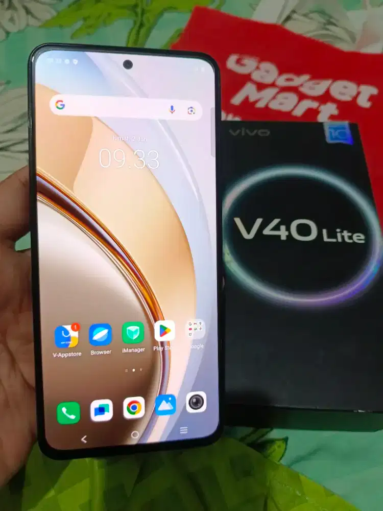 Vivo V40 lite ram 8+8/256 GB fullset ori semua