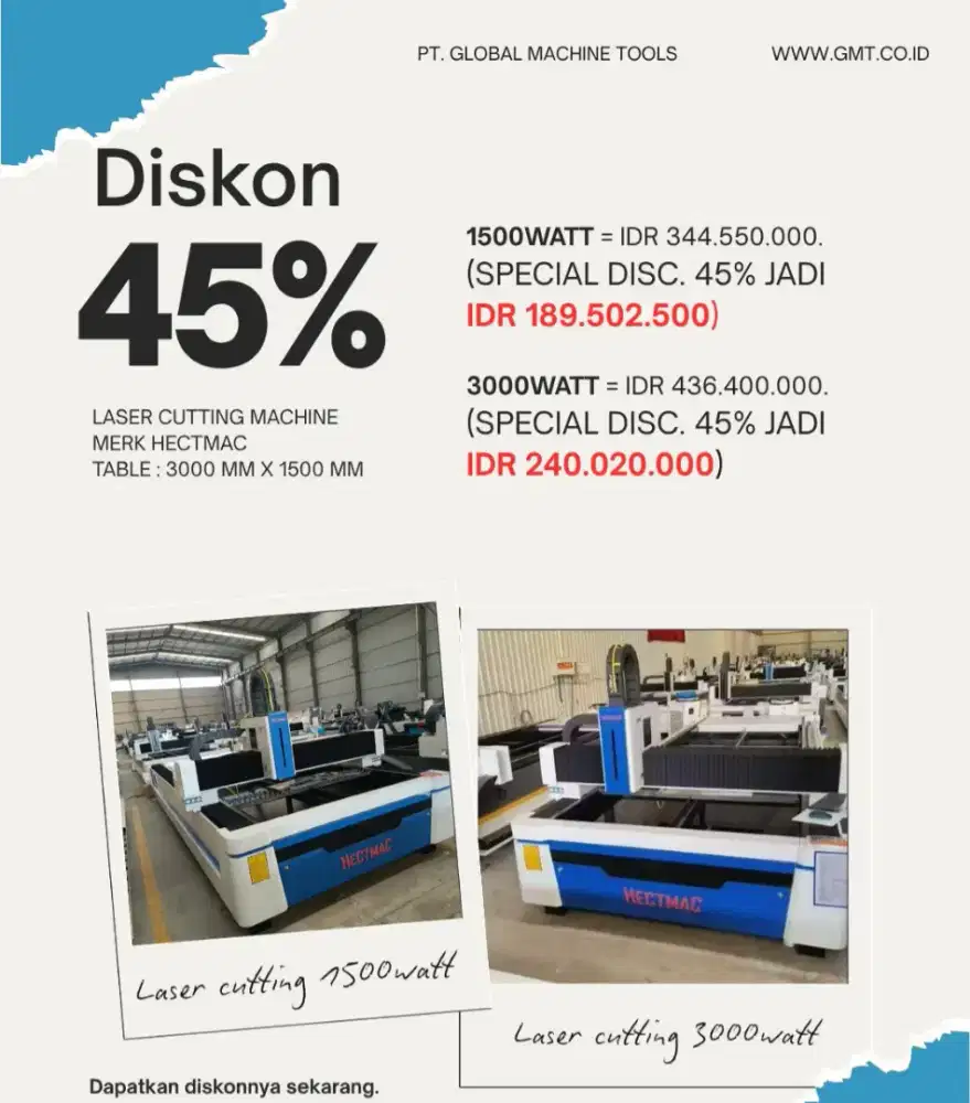 Promo Laser Cutting Machine