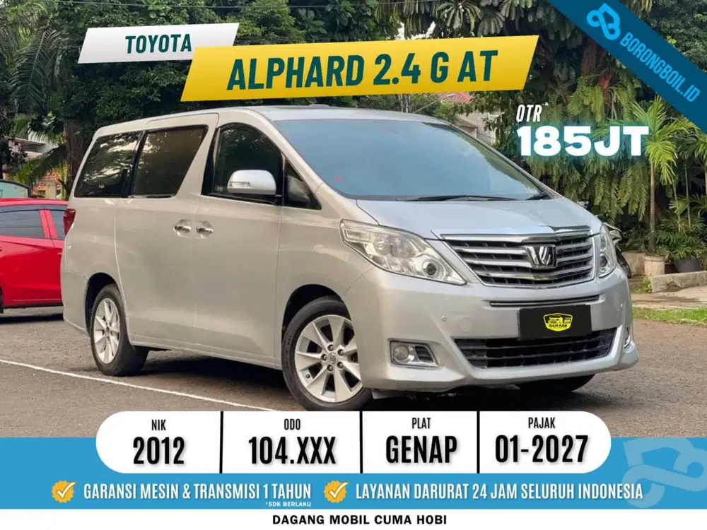Toyota Alphard 2.4 G ATPM AT 2012/2013 LOW KM ASLI! | Serena