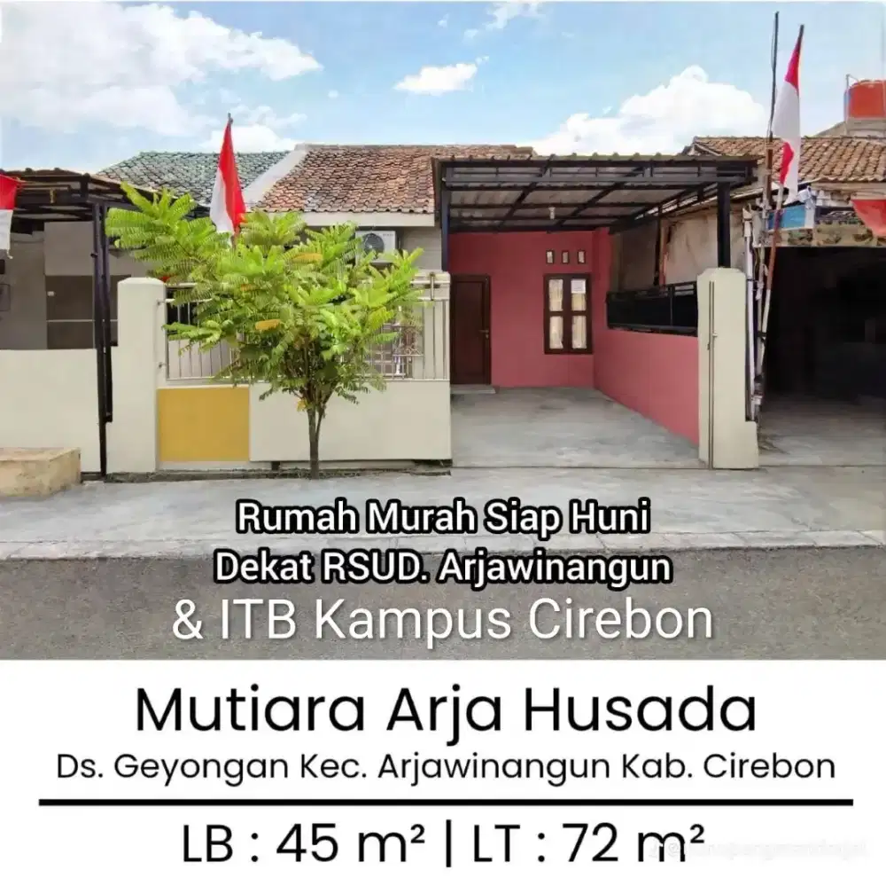 Rumah Murah Siap Huni Dekat RSUD Arjawinangun & ITB Kampus Cirebon