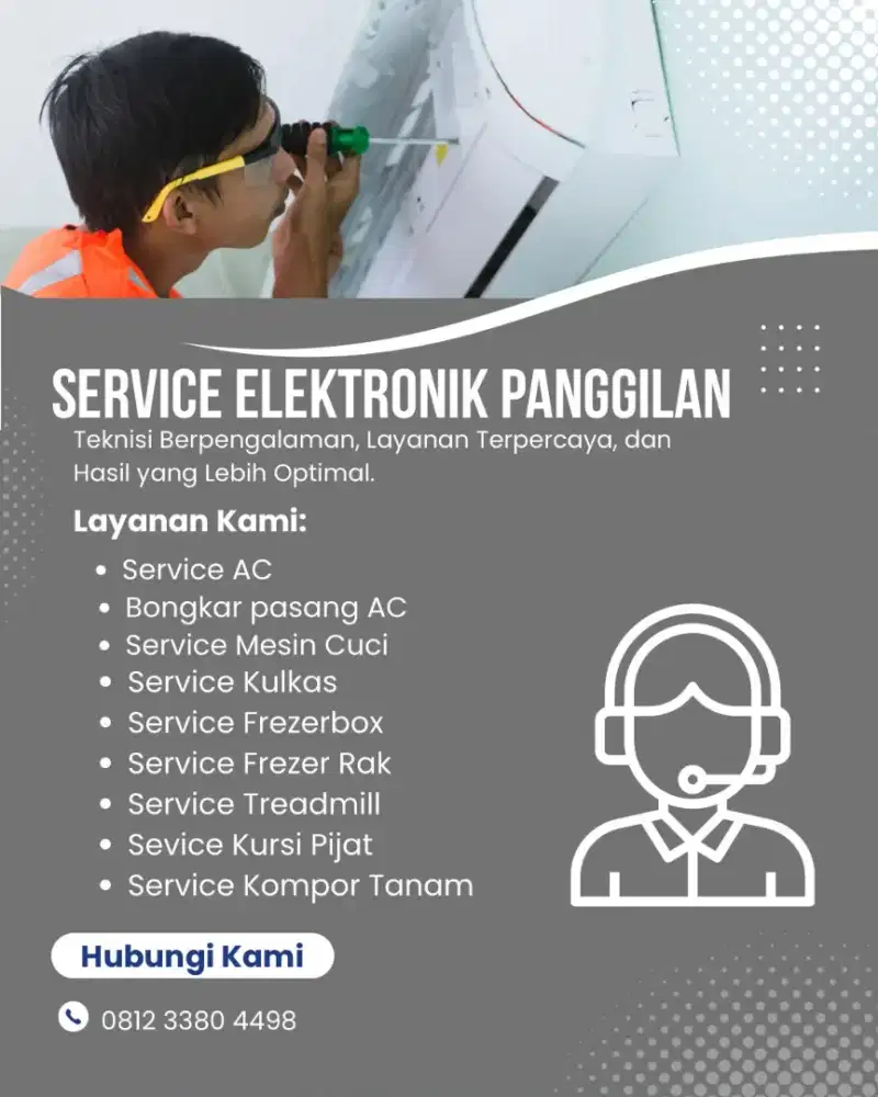 Service Mesin Cuci AC Bongkar Pasang Servis Kulkas Treadmill Surabaya