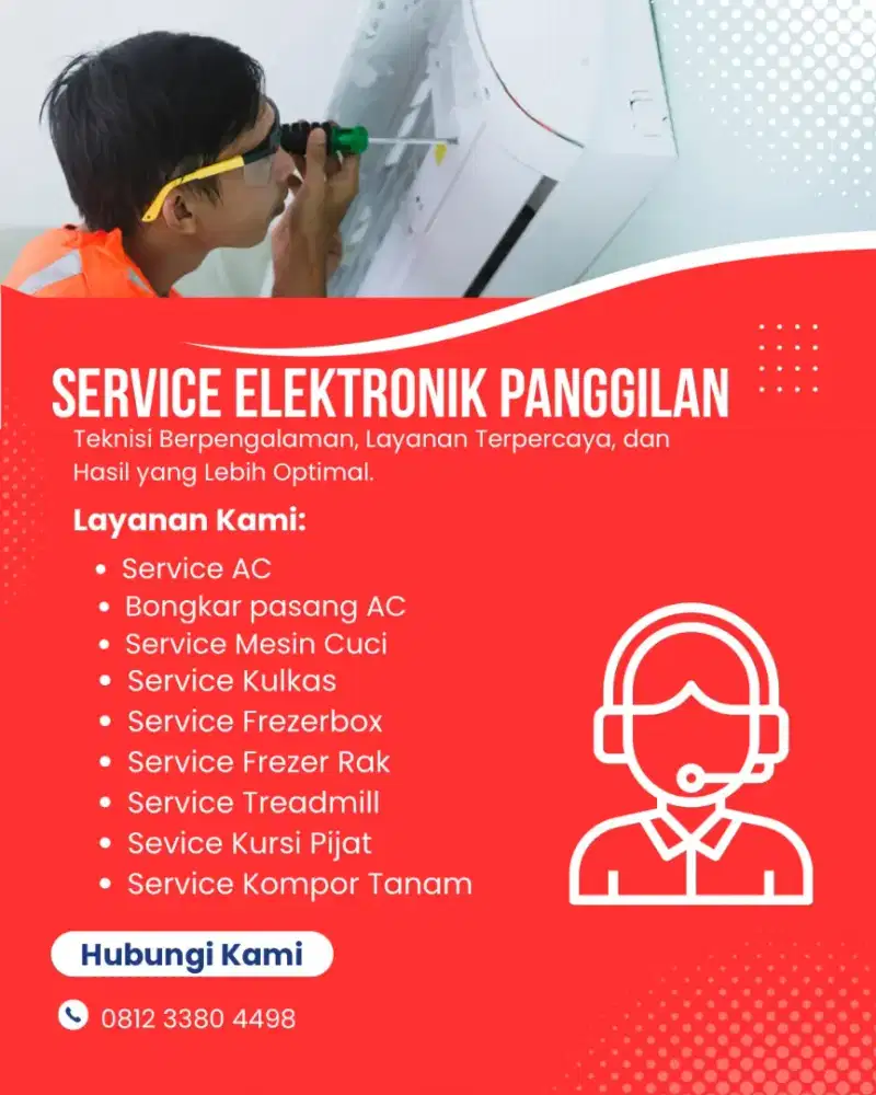 Service Mesin Cuci Kulkas Treadmill Servis AC Bongkar Pasang Surabaya
