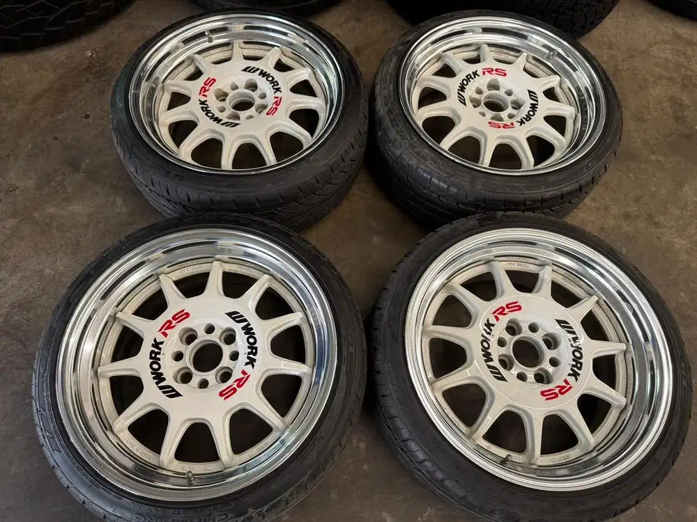 Japan Work RS11 Ring 17 4x100 Lebar 8 ET 28 Velg Original Ori Jepang