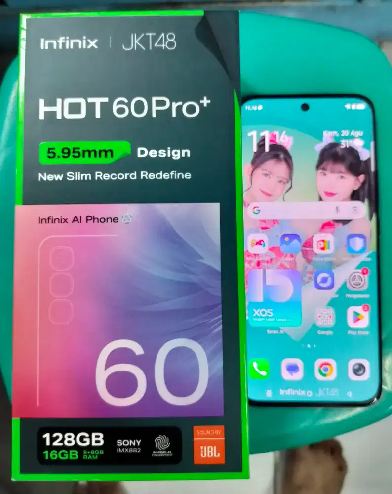 INFINIX HOT 60PRO PLUS 8+8/128Gb HP+DUS AJA