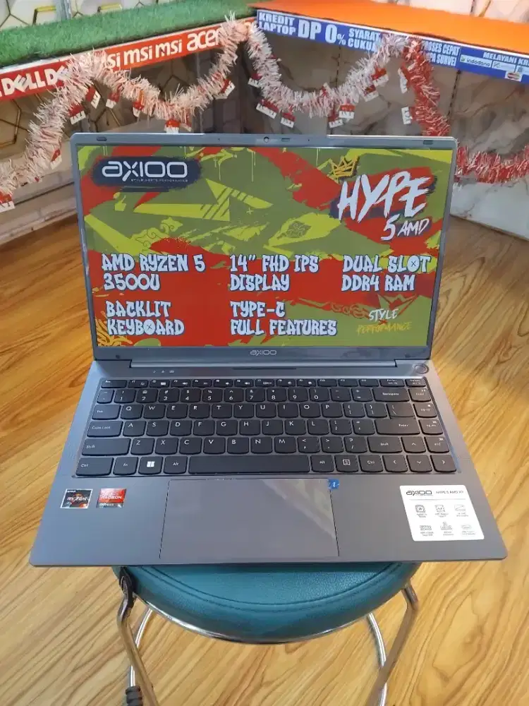 LAPTOP AXIOO HYPE 5 AMD RYZEN 5 RAM 8GB DDR4 SSD 256GB