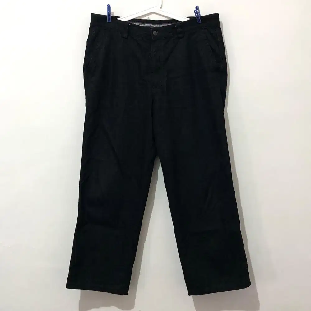 Baggy black denim pants celana panjang jeans uniqlo dickies carhartt