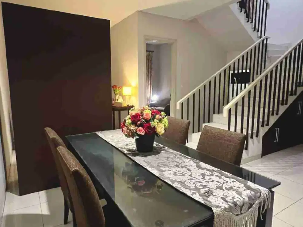 Rumah Full Furnished 2 Lantai Cluster Sutera Palmyra