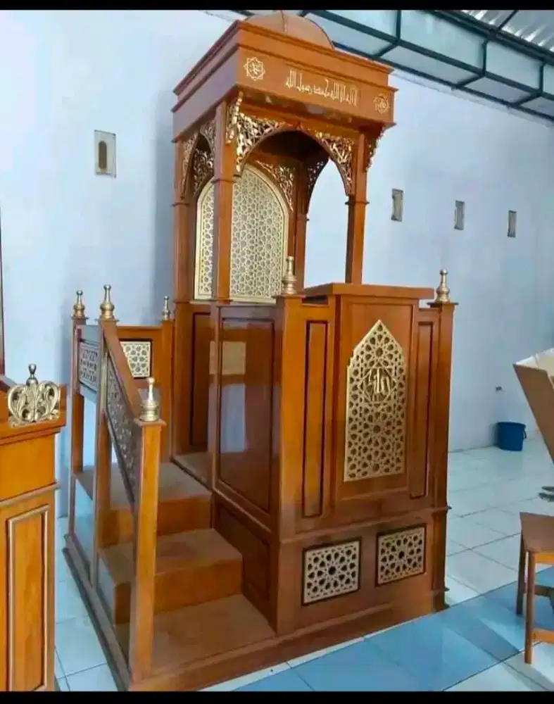 Jual mimbar ukir
