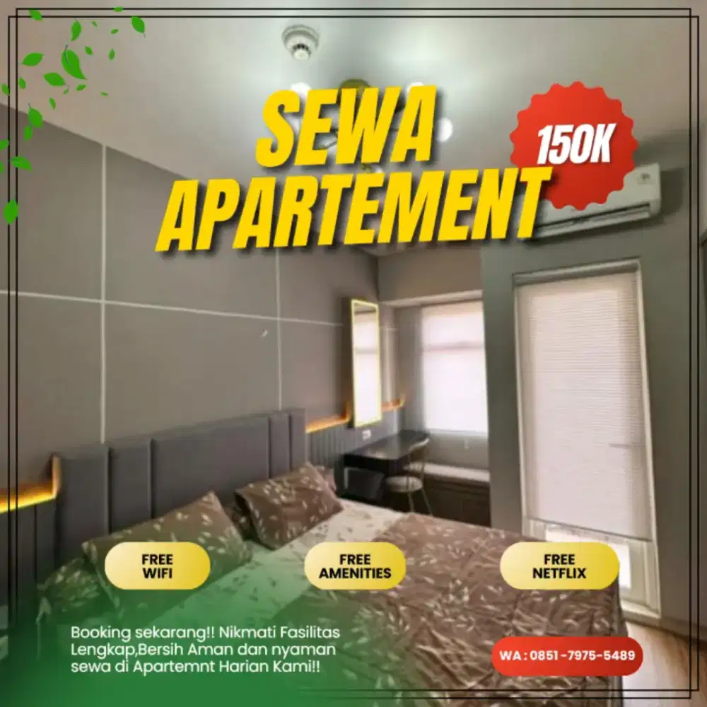 Sewa Apartemen Kalibata City Harian/Transit Termurah Jakarta selatan