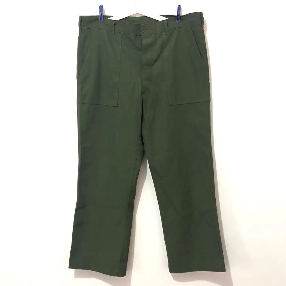 Military Fatigue pants olive green army uniqlo  buzz rickson dickies