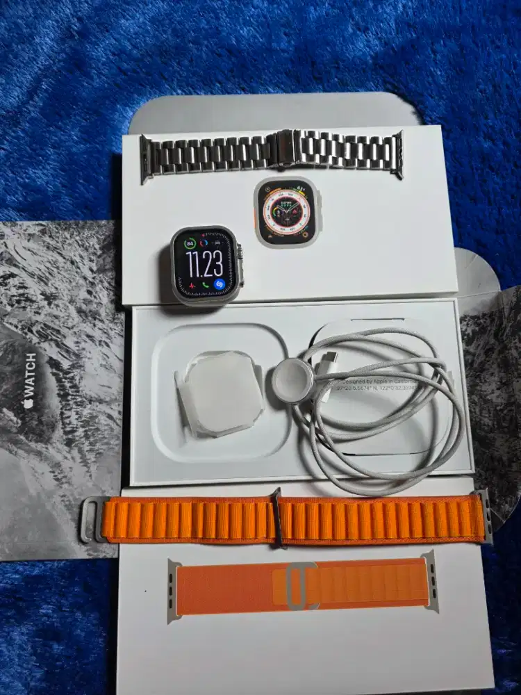 Apple Watch iWatch Ultra 1 iBox BH 93 Titanium 49mm Fullset ori Second