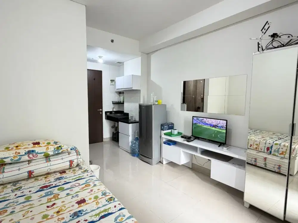 Apartemen Trans Park Cibubur Studio Full Furnished Single Bed Double Lantai 20