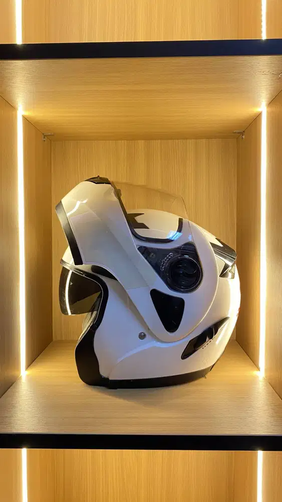 Helm Modular MDS Pro Rider Flip Up Putih