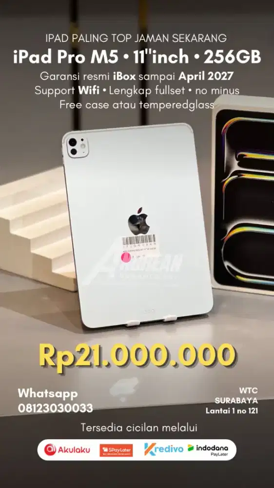 Ipad Pro M5 chip second