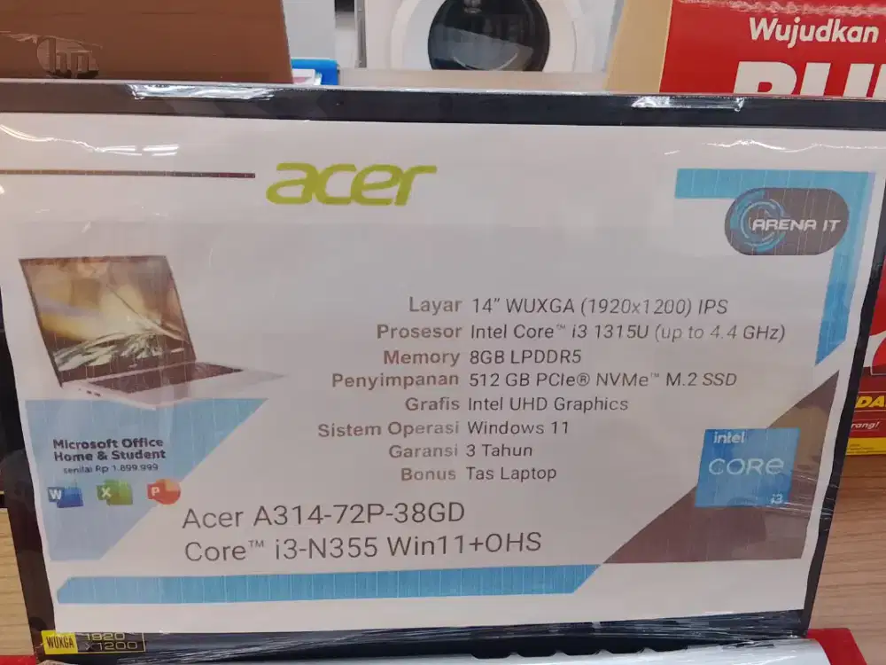 CICILAN LAPTOP ACER A314 DP 0% FREE 2×