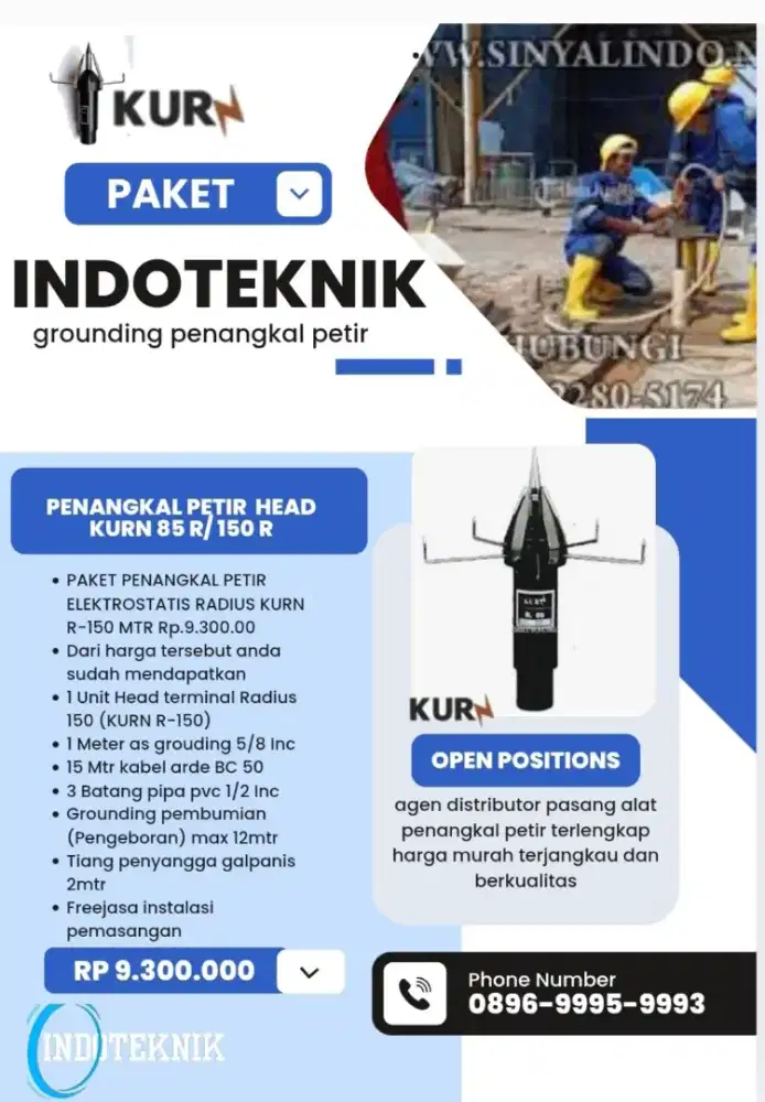 Agen ahli jasa pasang penangkal petir Johar Baru Kemayoran