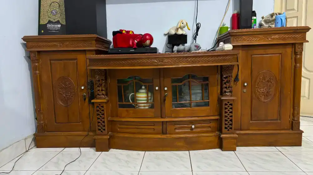 Buffet TV Jati kayu jati