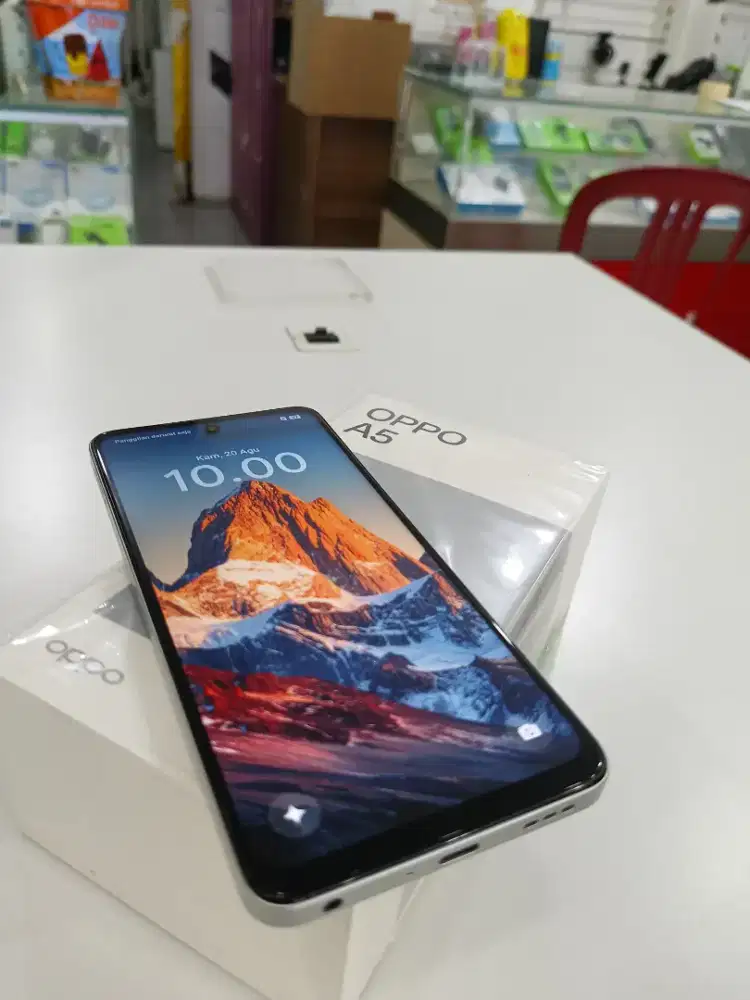 oppo A5 8/128,fullset,no minus,belum pernah bongkar,fisik mulus