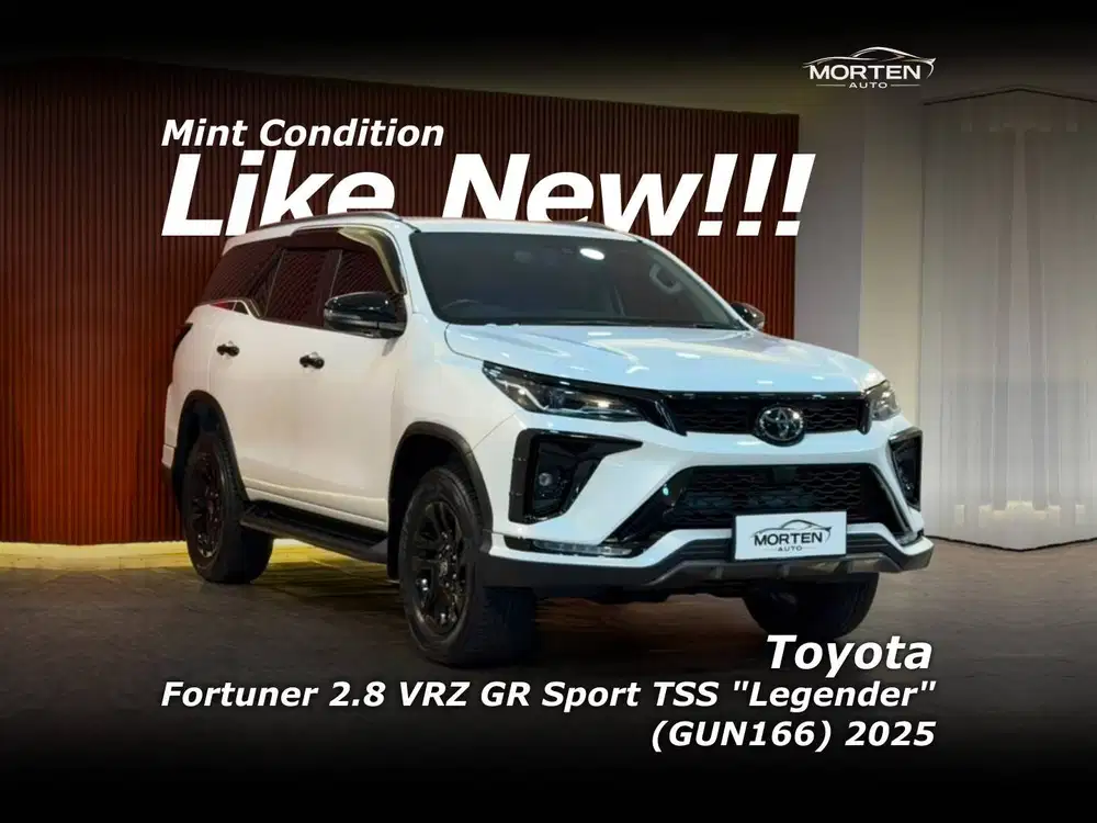 [LIKE NEW!!!] Toyota Fortuner 2.8 VRZ GR Sport TSS Legender 2025