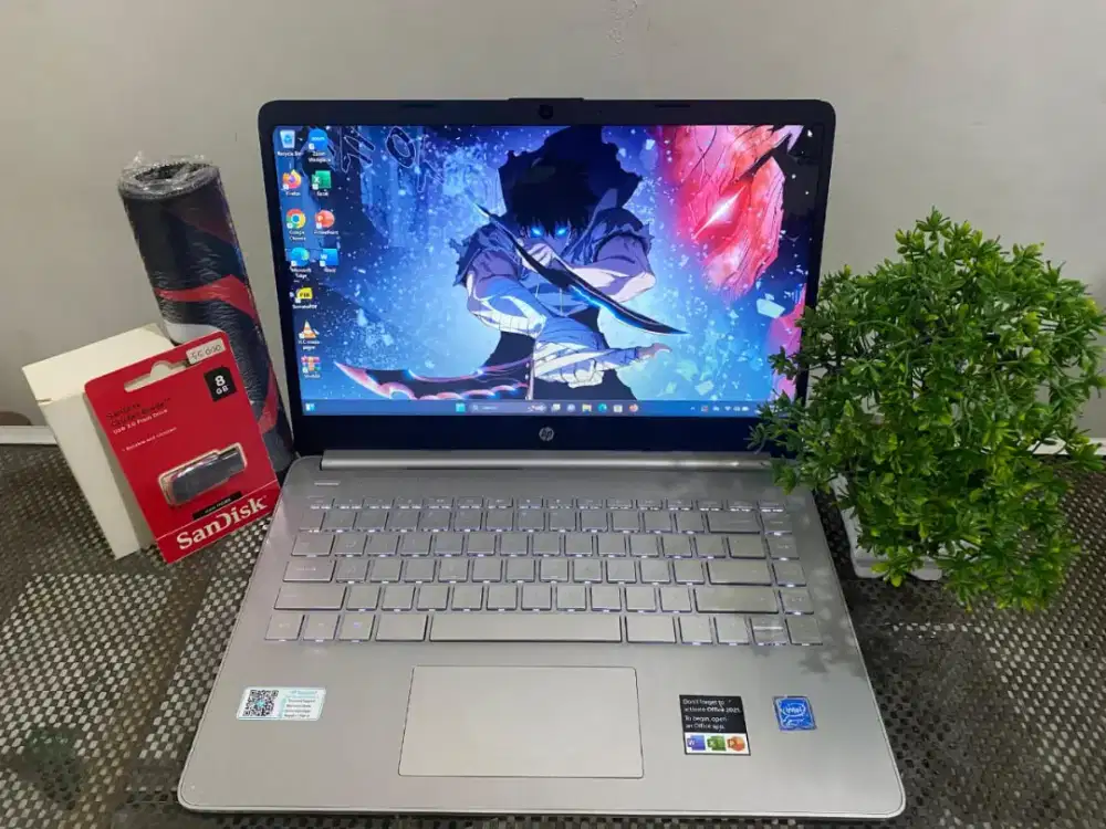HP 14S RAM 8 SSD 256 FULLSET GARANSI 1 TAHUN