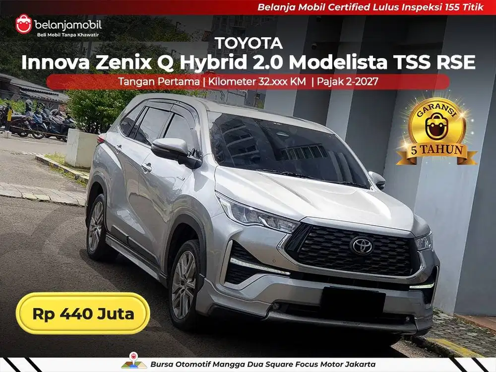 [ BERGARANSI ] Toyota Innova Zenix Q Hybrid 2.0 Modelista 2022/2023